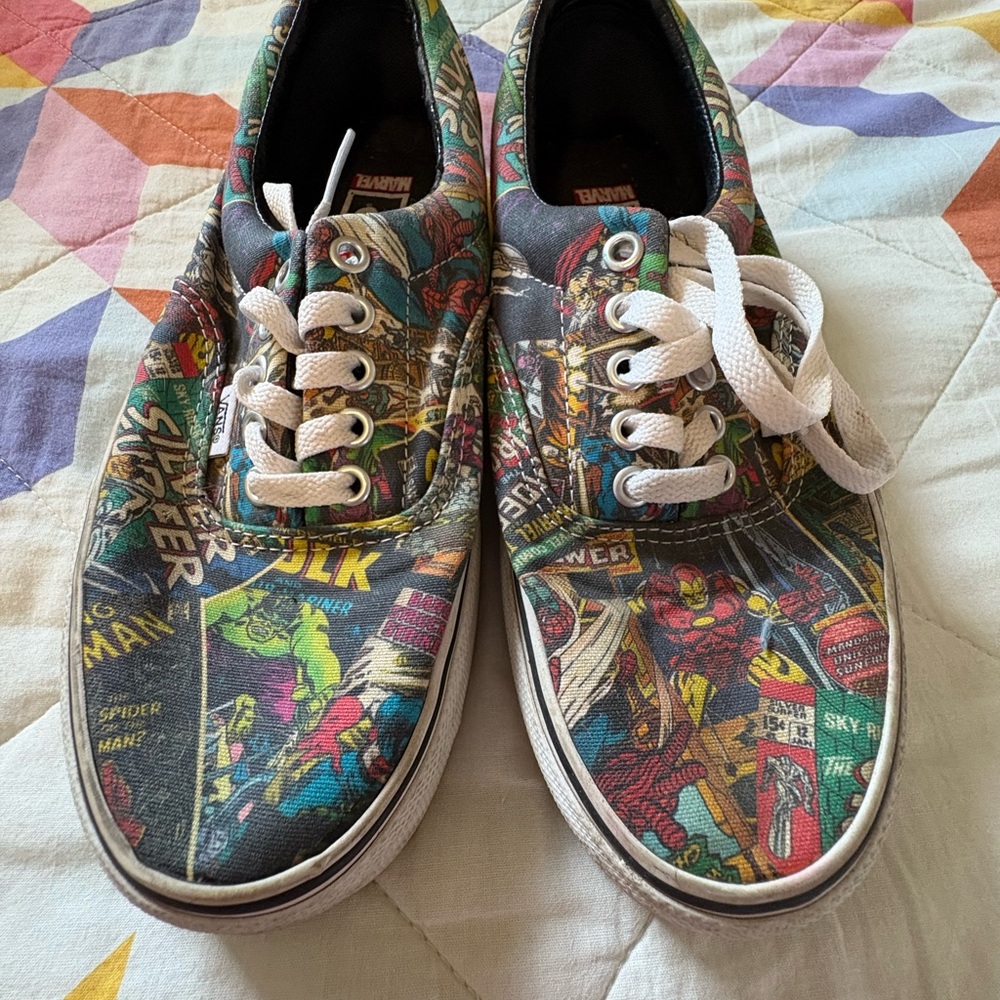 Marvel Comic Print Sneakers